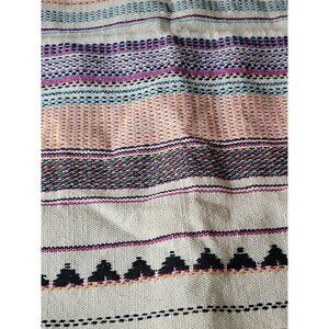 World Market 100% Cotton Multi Color Boho placemats 13x19" Lot Of 4